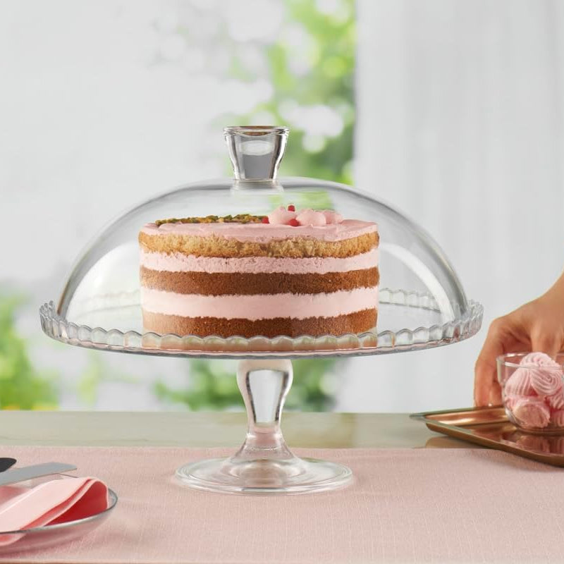 Plato de tarta, 32 cm cristal