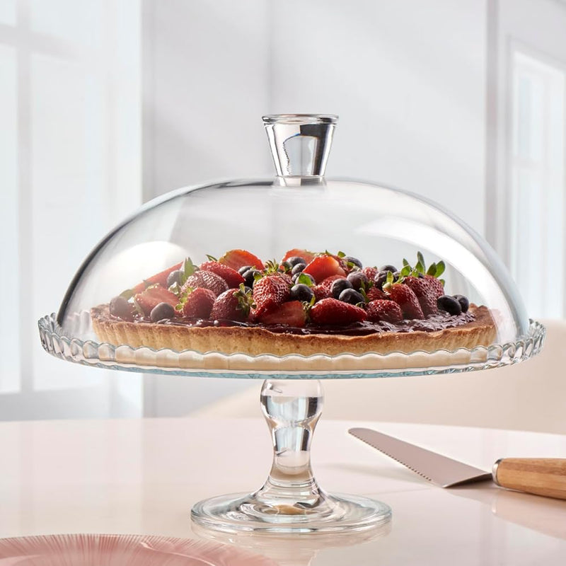 Plato de tarta, 32 cm cristal