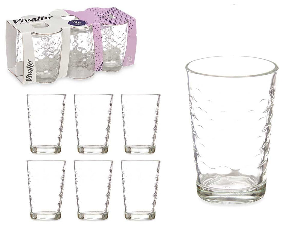 Juego De 6 Vasos De Vidrio De 200 Ml.