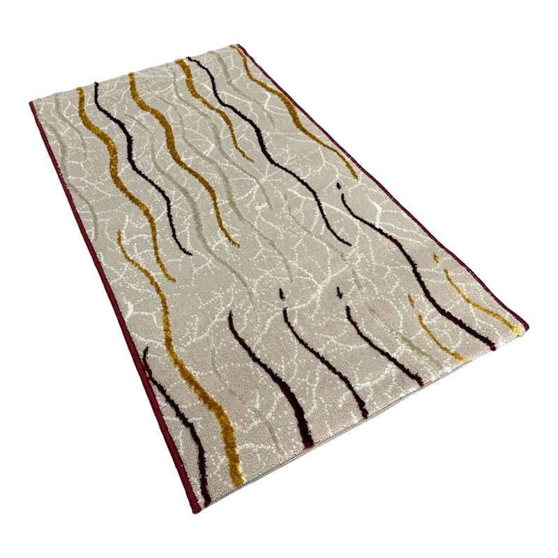 Alfombra Jasmin Moderna Beige/Granate/Dorado