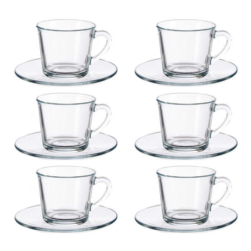 set 6 tazas cafe plato