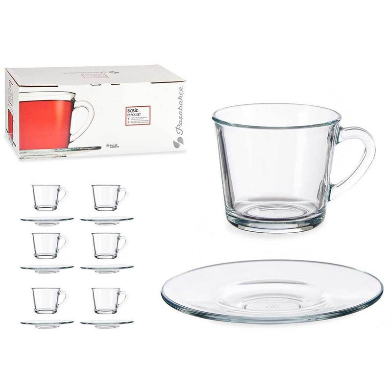 set 6 tazas cafe plato