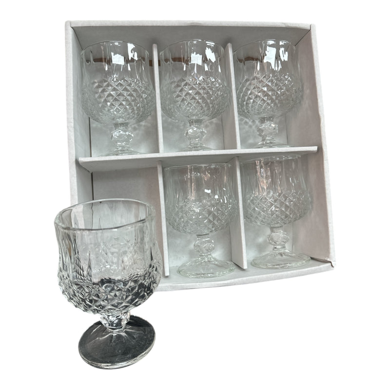 Set 6 copas de cristal