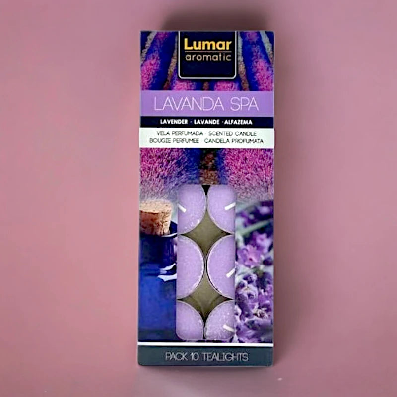 Set de 10 paquetes de 10 Velas – LAVANDA