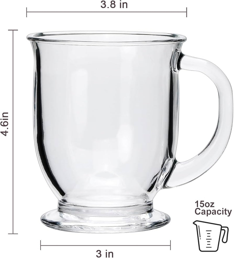 Set 2 tazas de cristal