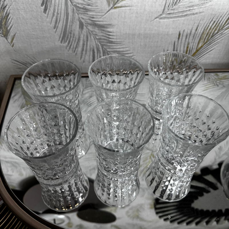 Set 6 vasos cristal