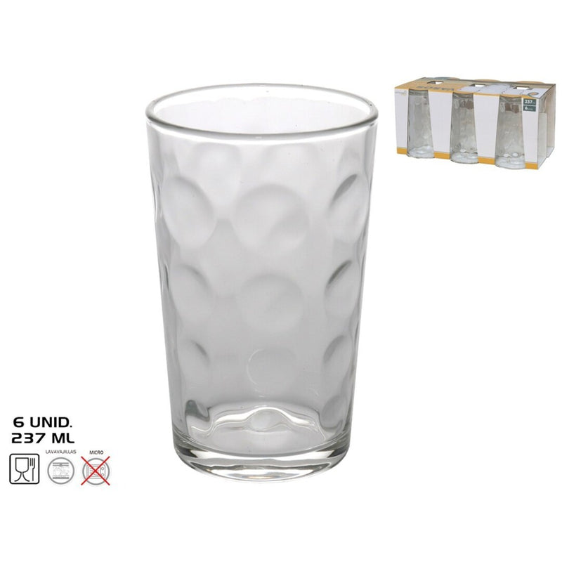 SET 6 VASOS CRISTAL 237ML CUENCA